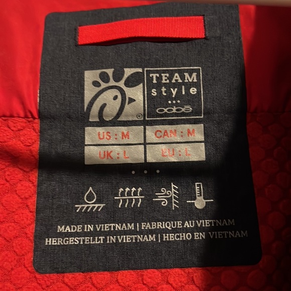 Chick fil A windbreaker! Navy Blue with red interior - Picture 3 of 3